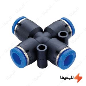 فیتینگ-چهار-راهی-پنوماتیک-با-شیلنگ-خور-10-میلیمتر-سی-دی-سی@LIGHTIFA.jpg