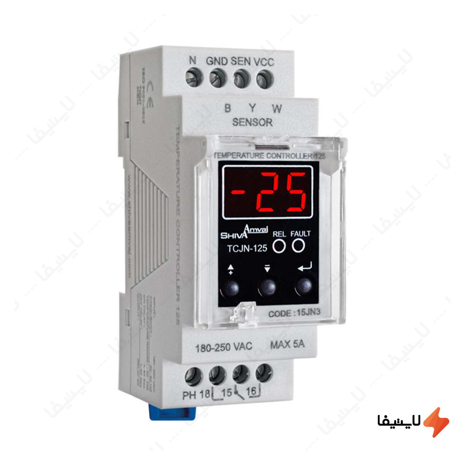 ترموستات 50- تا 125 درجه سری N مدل TCJN-125 ترموستات-50-تا-125-درجه-سری-N-مدل-TCJN-125-کد-15JN3-شیوا-امواج