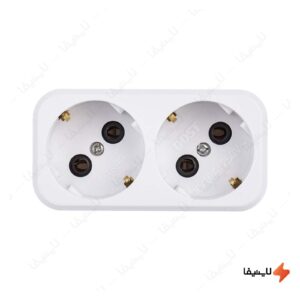 رابط-2-خانه-ارت-دار-دو-شاخه-خیام-الکتریک-مدل-سهند