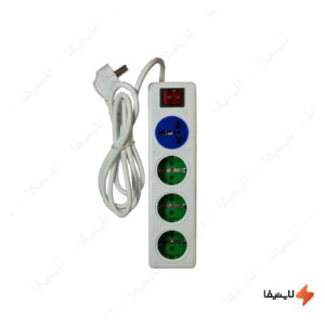 رابط-4-خانه-ارت-دار-فردان-الکتریک-32104-مدل-مولتی-با-کابل-1