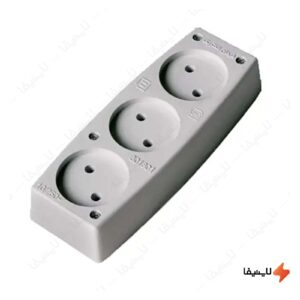 رابط-سه-خانه-بدون-ارت-فردان-الکتریک-31125-مدل-صبا-بدون-سیم