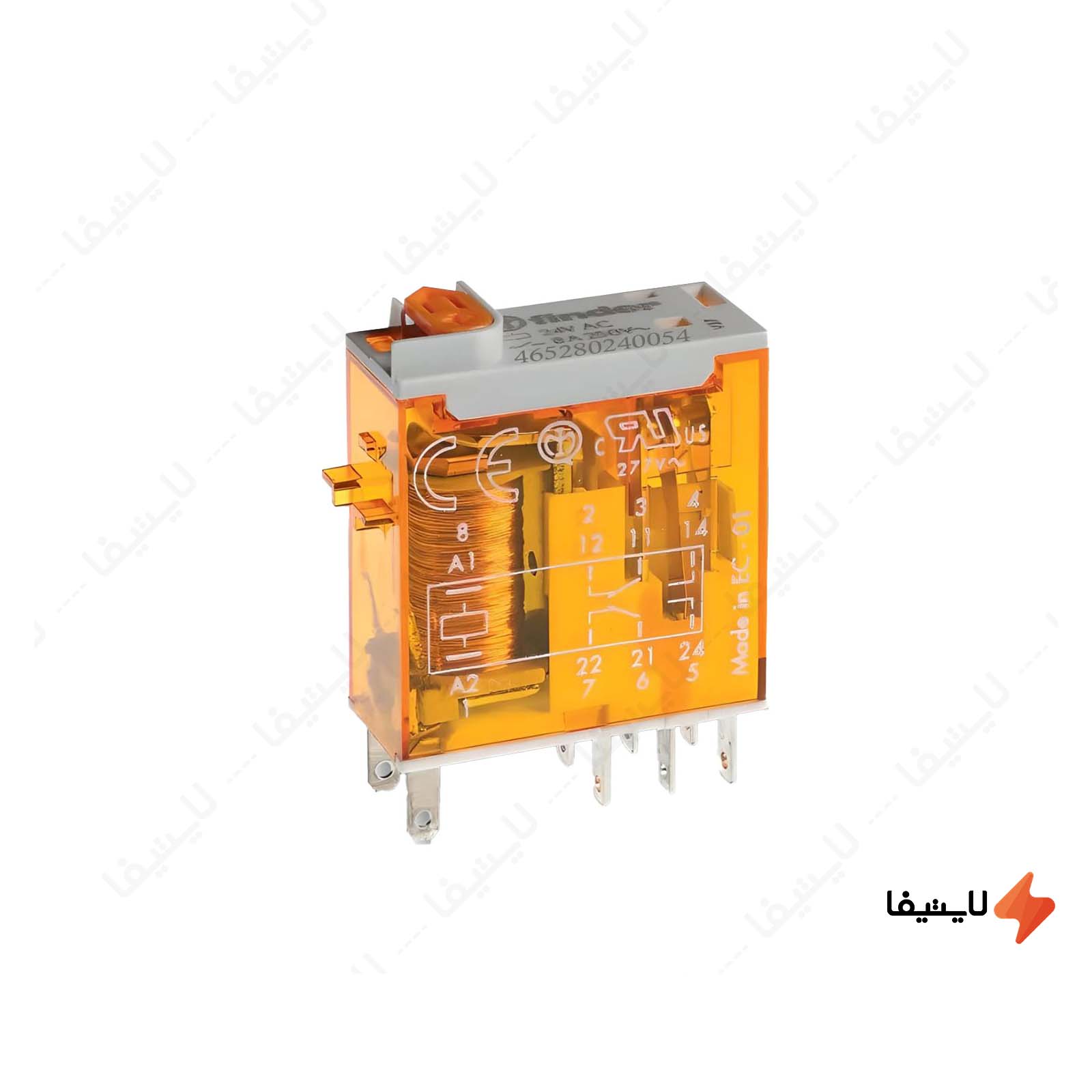 رله-شیشه-ای-8-پایه-2-کنتاکت-24-ولت-AC-فیندر-کد-46.52.8.024.0054@LIGHTIFA.jpg رله-شیشه-ای-8-پایه-2-کنتاکت-24-ولت-AC-فیندر-کد-46
