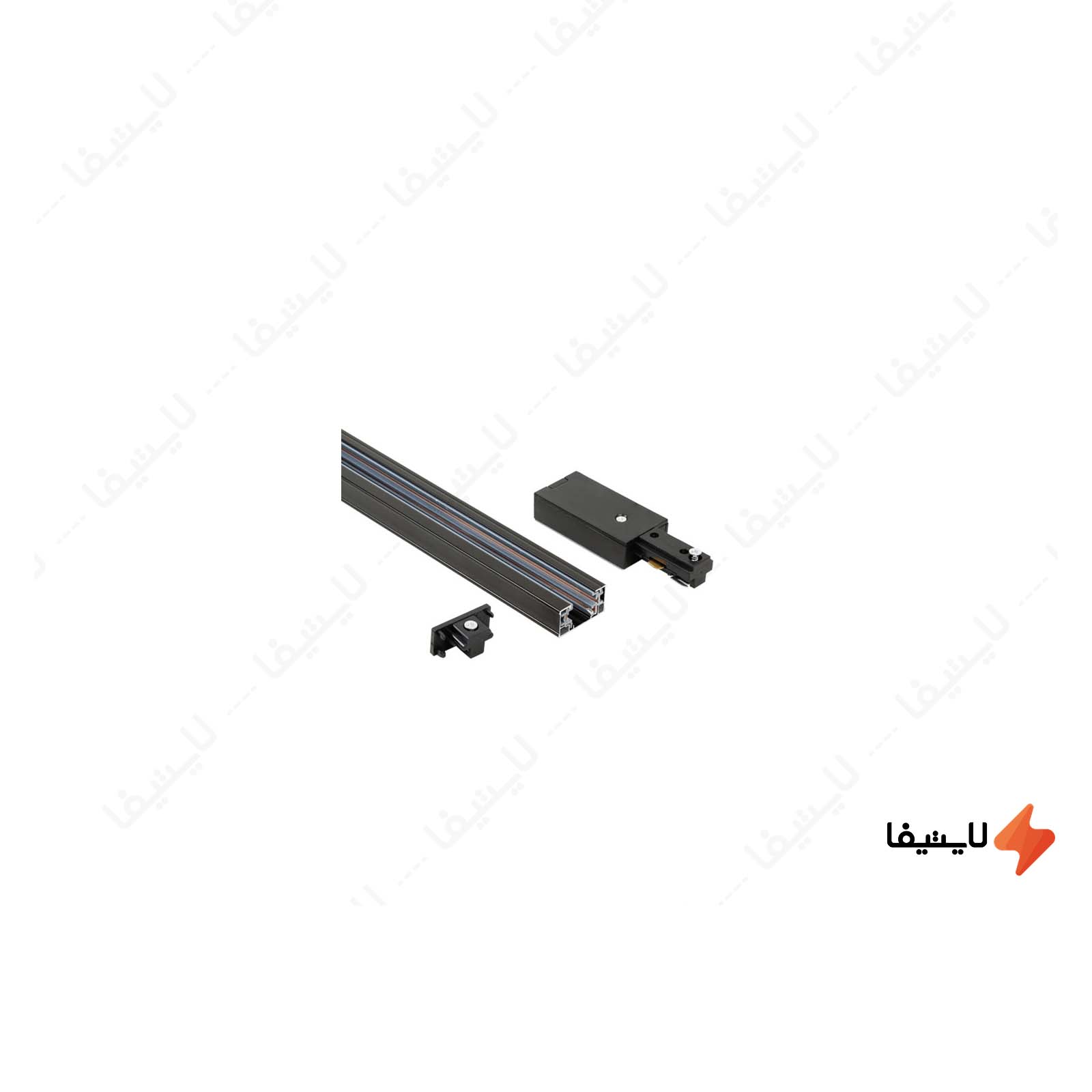 ریل 1 متری روکار تکفاز همراه ورودی ب ریل-1-متری-روکار-تکفاز-همراه-ورودی-برق-و-درپوش-مازی-نور