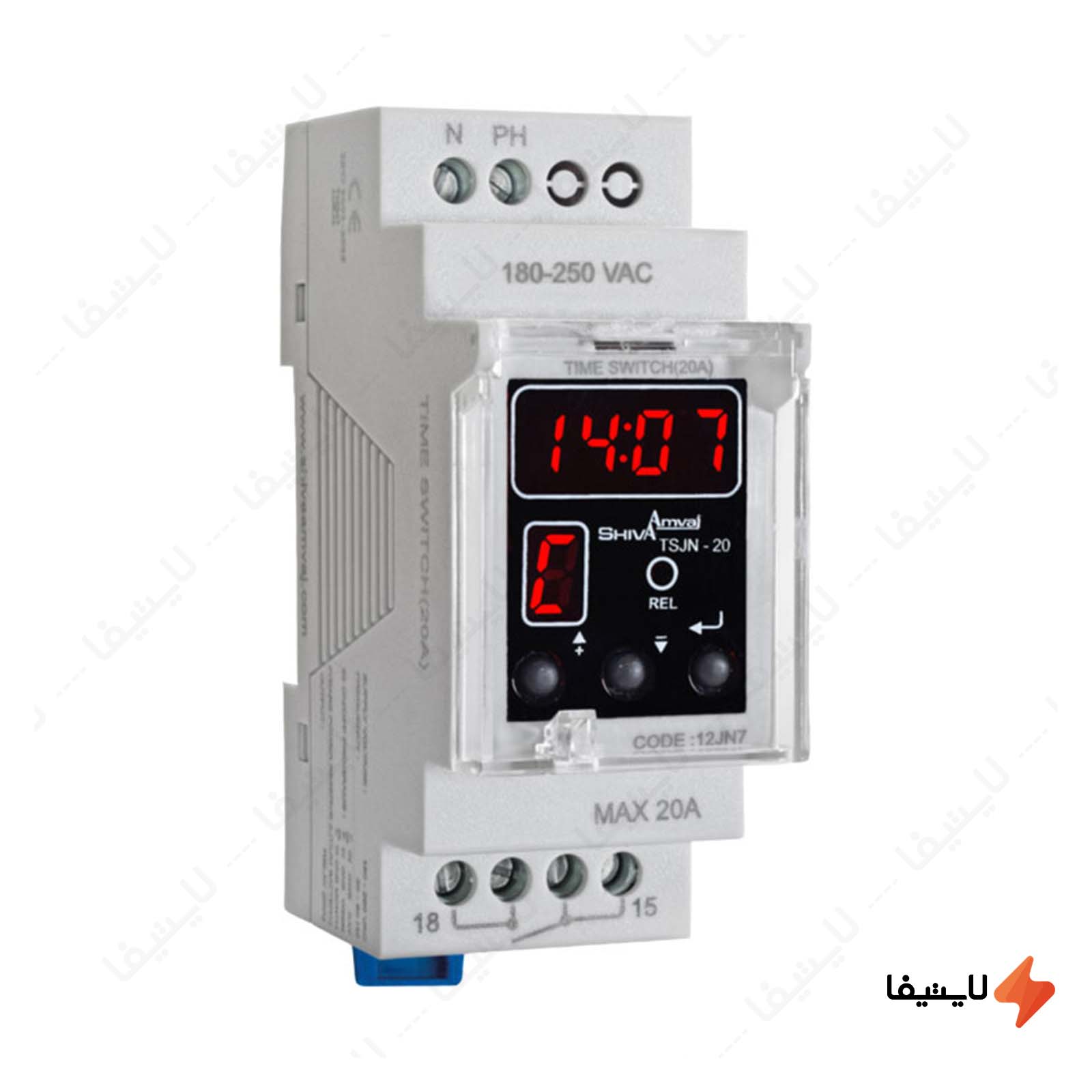 ساعت فرمان 20A سری N مدل TSJN-20 کد 12JN7 شی ساعت-فرمان-20A-سری-N-مدل-TSJN-20-کد-12JN7-شیوا-امواج