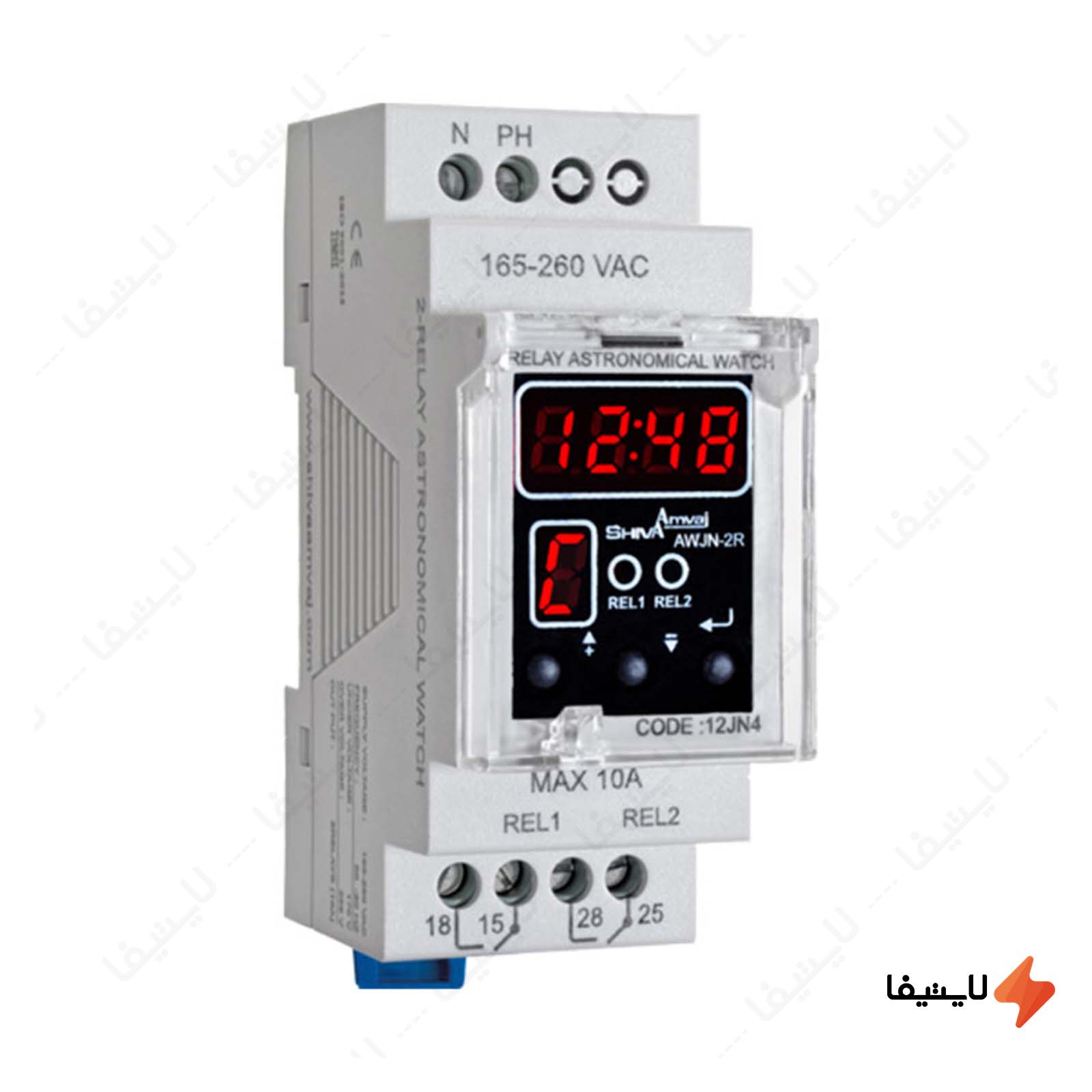 ساعت نجومی دو رله ای سری N مدل AWJN-2R ک ساعت-نجومی-دو-رله-ای-سری-N-مدل-AWJN-2R-کد-12JN4-شیوا-امواج