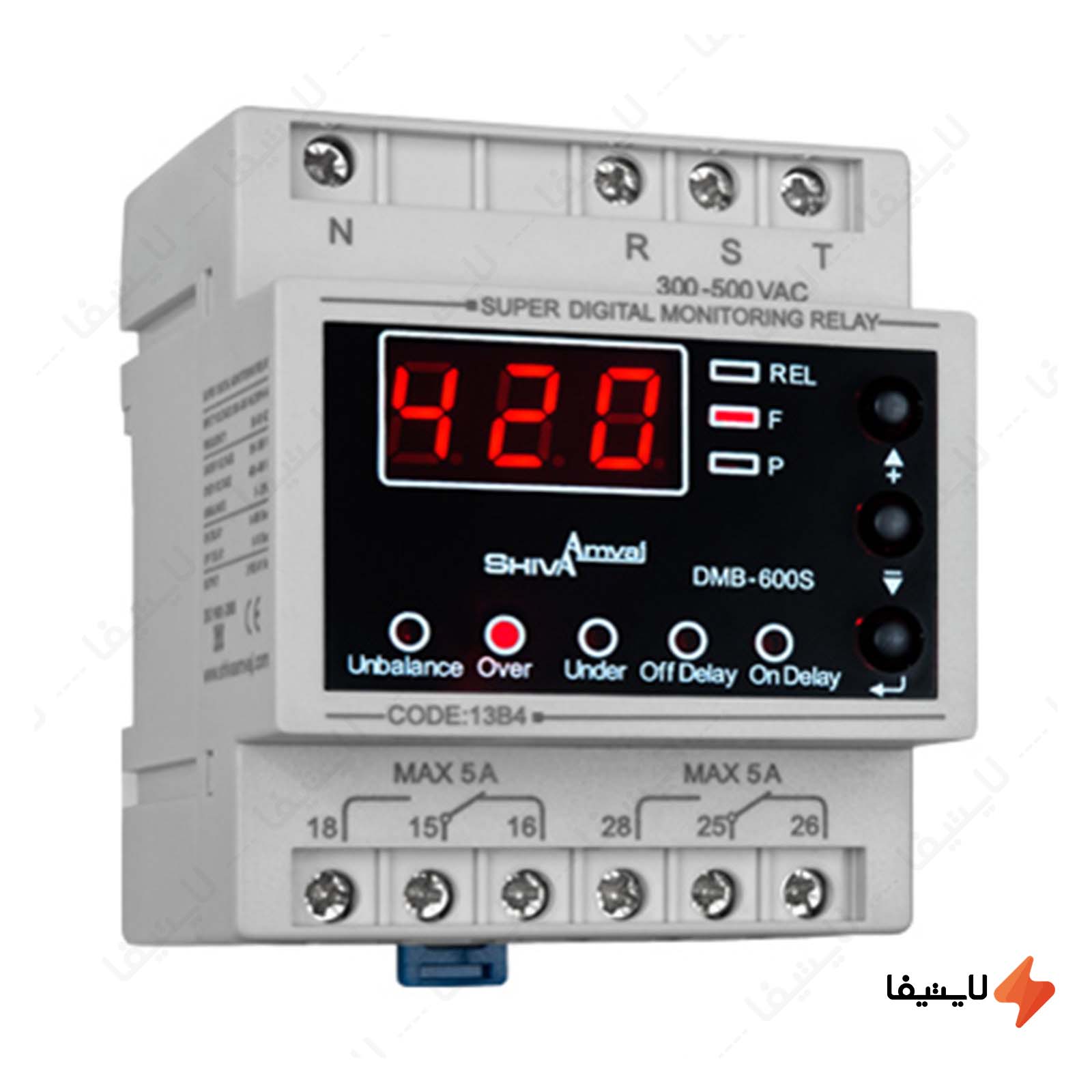 سوپر کنترل فاز دیجیتال مدل DMB-600S - کد سوپر-کنترل-فاز-دیجیتال-مدل-DMB-600S-کد-13B4-شیوا-امواج