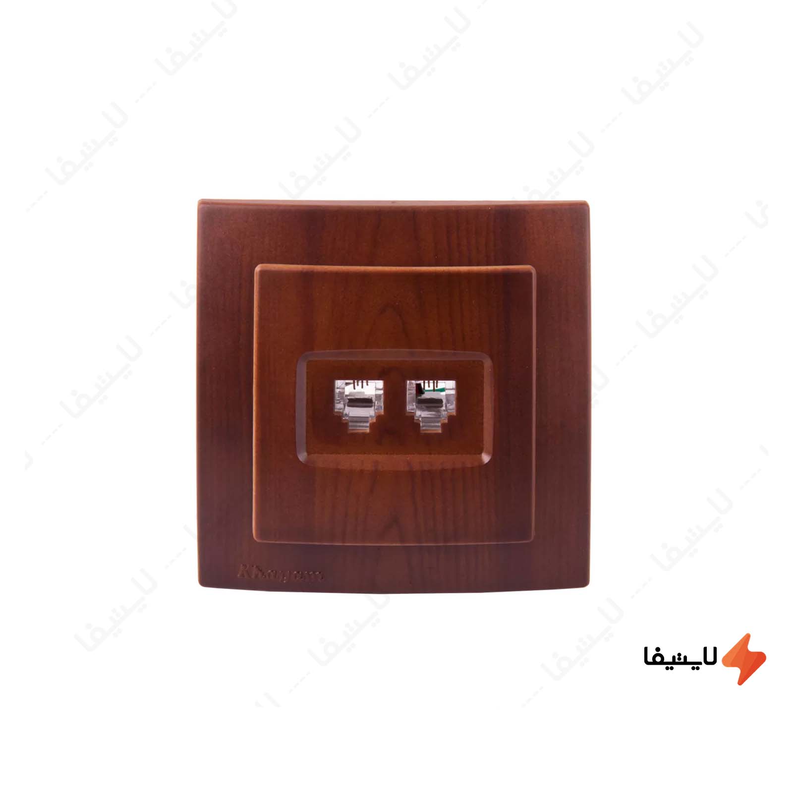 سوکت تلفن دو پورت طرح چوب خیام الکت سوکت-تلفن-دو-پورت-طرح-چوب-خیام-الکتریک-مدل-پرشین