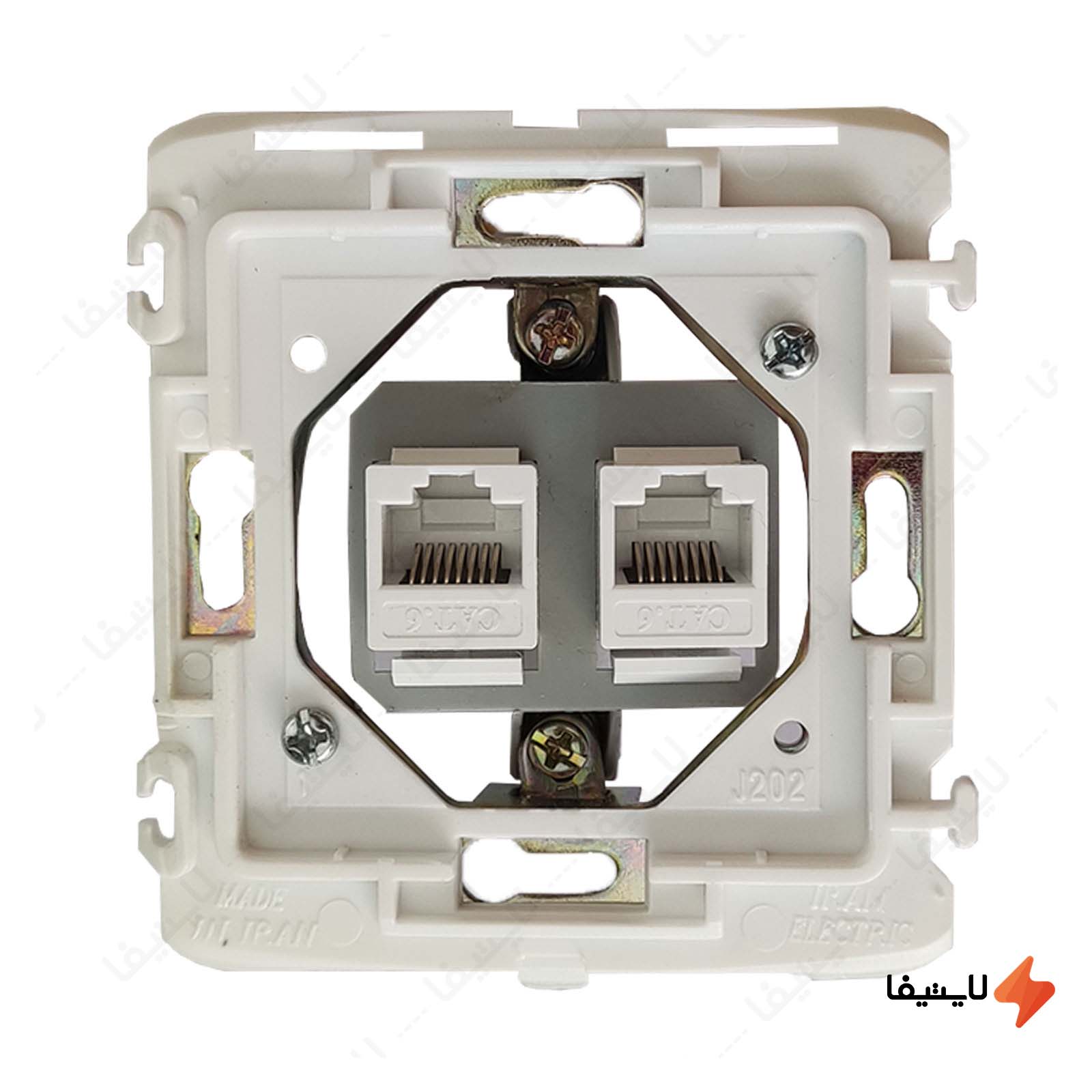 سوکت مکانیزم CAT 6+CAT6 ایران الکتریک م سوکت-مکانیزم-CAT-6CAT6-ایران-الکتریک-مدل-الیزه