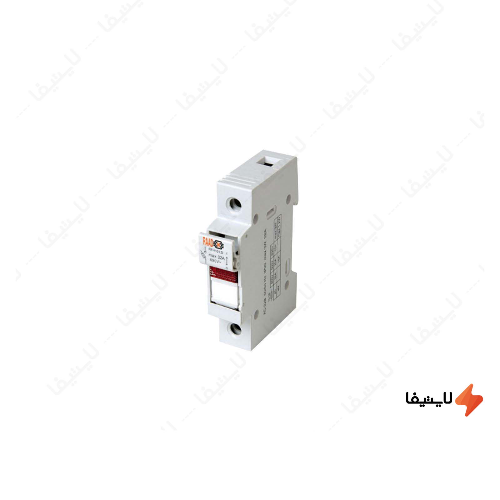 نگهدارنده فیوز تک پل سایز 10 در 38 مدل سکسیونر-تک-پل-سایز-10-در-38-مدل-RFH10-رعد