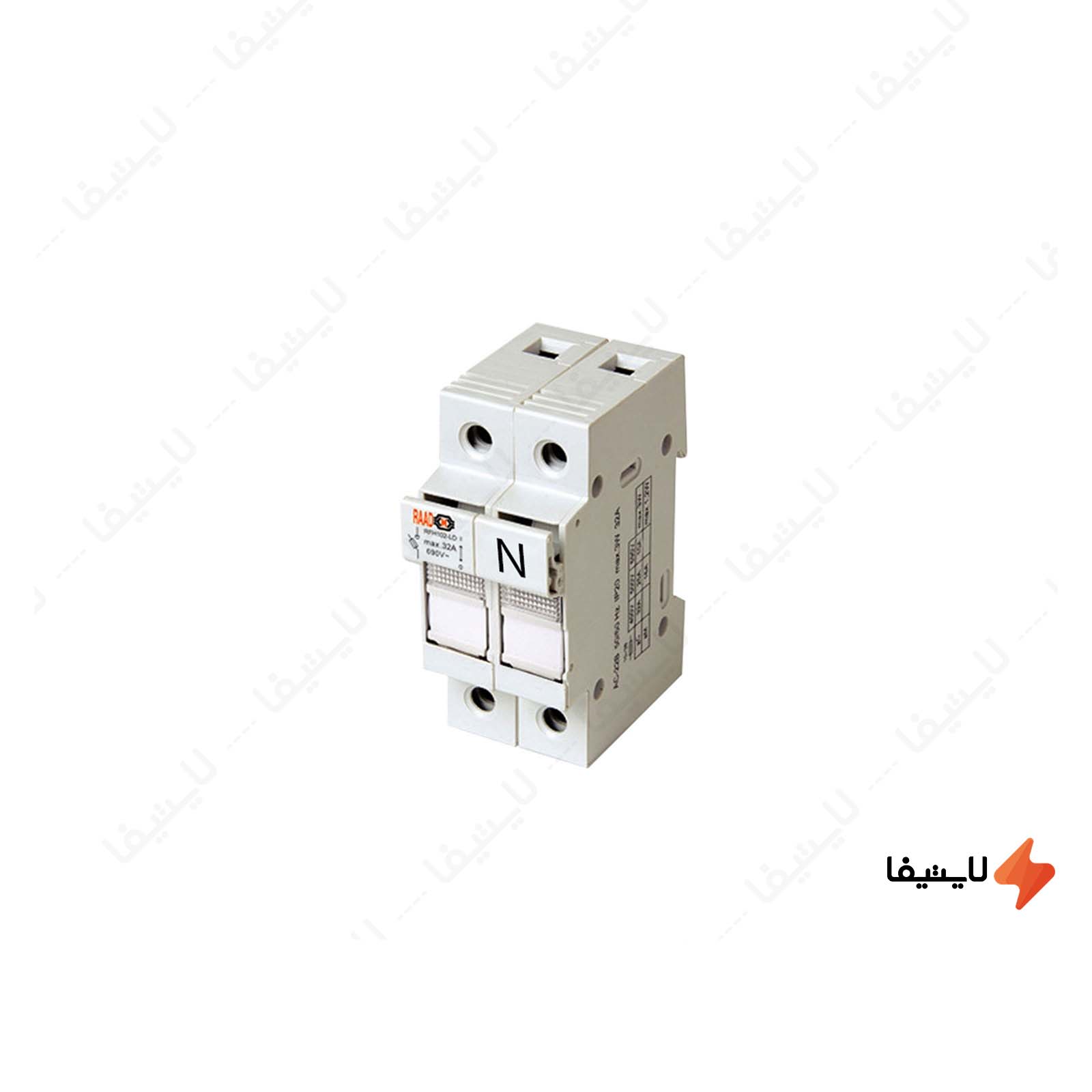 نگهدارنده فیوز تک پل نول سایز 10 در 38 سکسیونر-تک-پل-نول-سایز-10-در-38-مدل-RFH10N-رعد