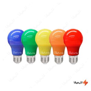 لامپ-ال-ای-دی-9-وات-رنگی-پارس-اروند-سرپیچ-E27