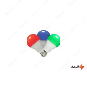 لامپ-ال-ای-دی-9-وات-رنگی-پارس-شهاب-سرپیچ-E27