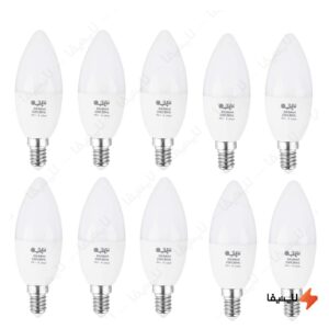لامپ-ال-ای-دی-شمعی-7-وات-افراتاب-پایه-E14-مدل-AF-C37-7W-بسته-10-عددی