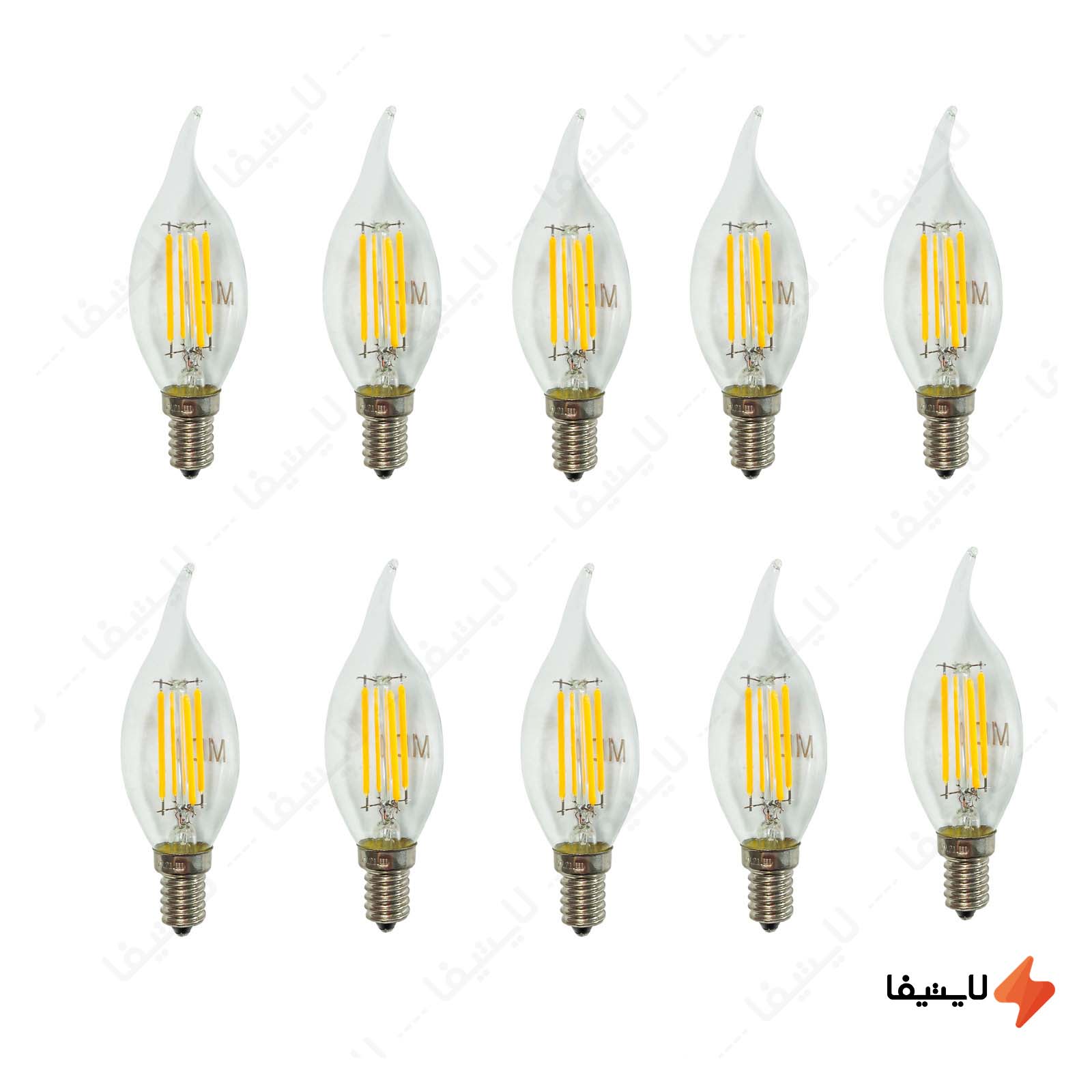لامپ دکوراتیو فیلامنتی 6 وات اشکی م لامپ-دکوراتیو-فیلامنتی-6-وات-اشکی-مدل-4-پر-C35-بسته-12-عددی