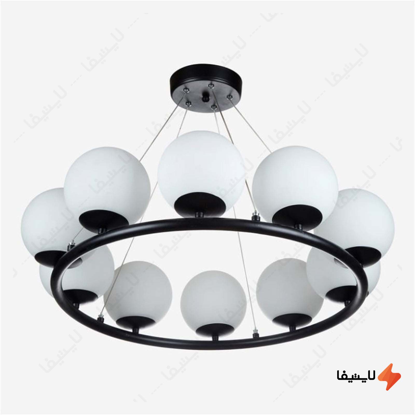 لوستر 10 شعله مولکولی چشمه نور مدل A12 لوستر-10-شعله-مولکولی-چشمه-نور-مدل-A124810
