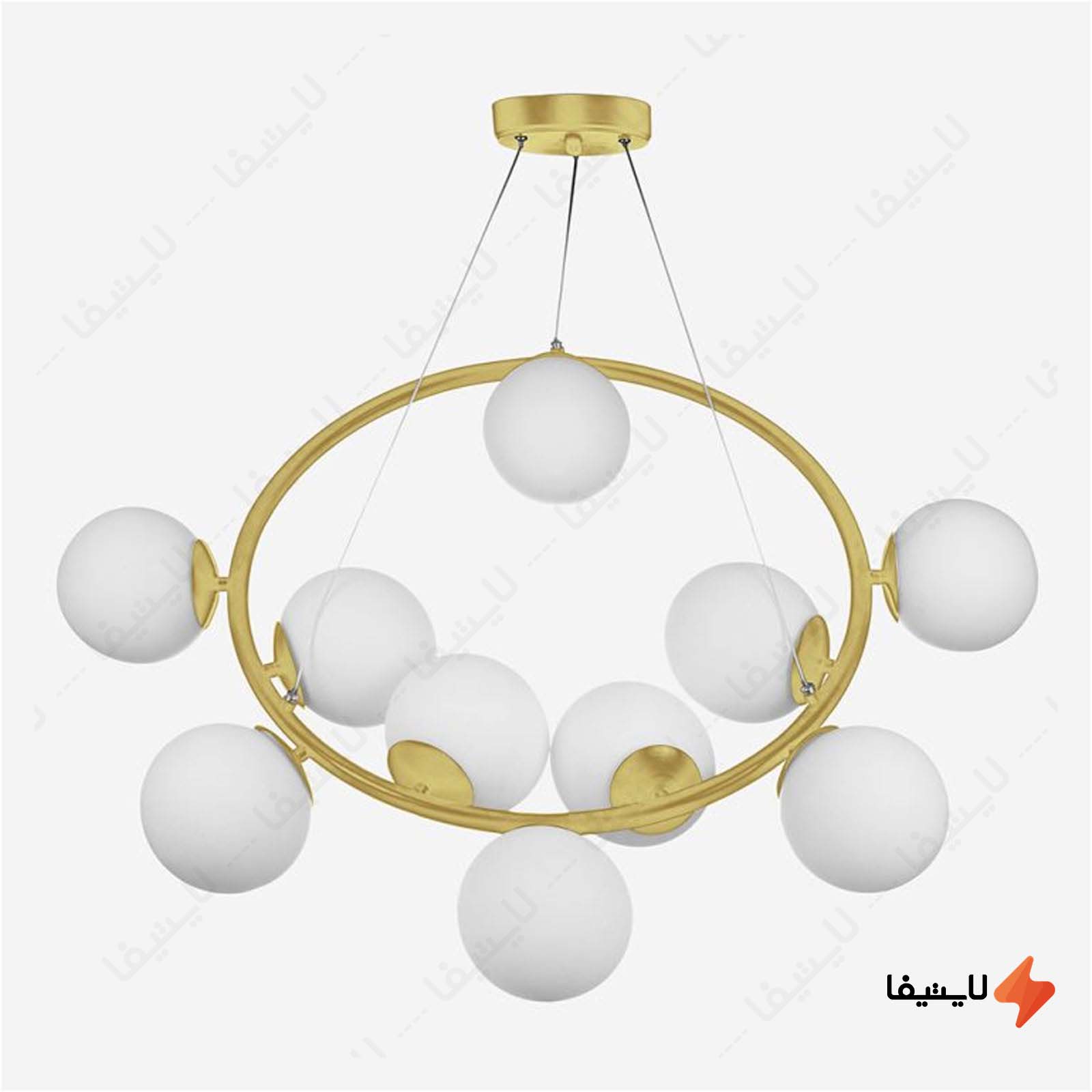 لوستر 10 شعله مولکولی چشمه نور مدل A12 لوستر-10-شعله-مولکولی-چشمه-نور-مدل-A124910