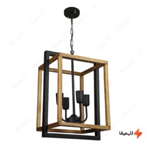 لوستر-آویز-چهار-شعله-چشمه-نور-کد-22244