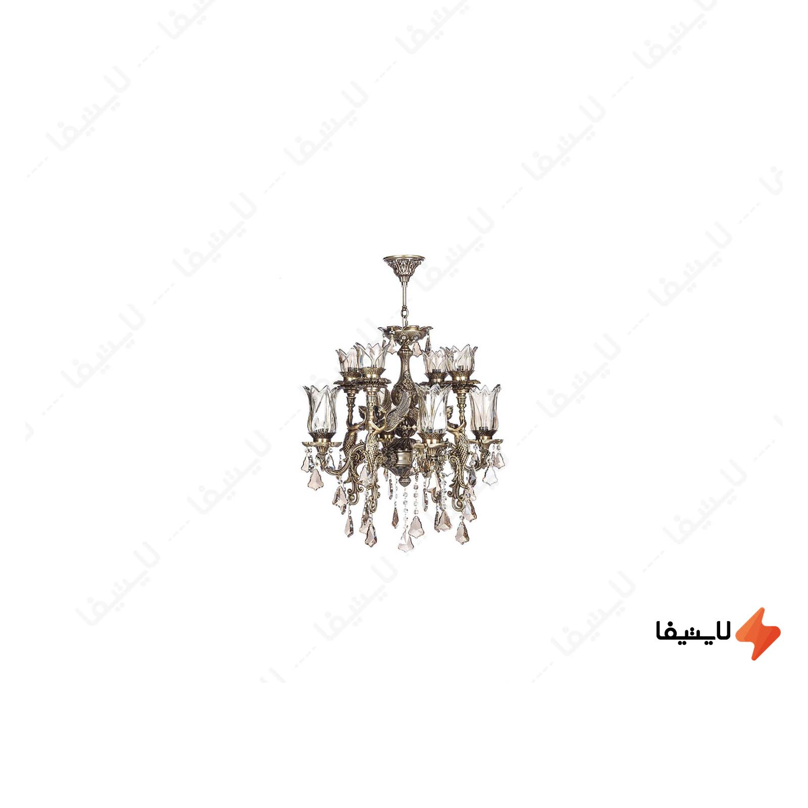 لوستر دایکاست هشت شعله چشمه نور کد M لوستر-دایکاست-هشت-شعله-چشمه-نور-کد-M35754-4-A