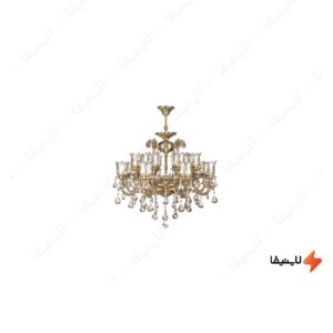 لوستر-دایکاست-۱۶-شعله-چشمه-نور-مدل-S35948-8-A