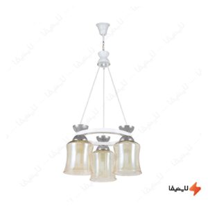 لوستر-سه-شعله-چشمه-نور-کد-G6433