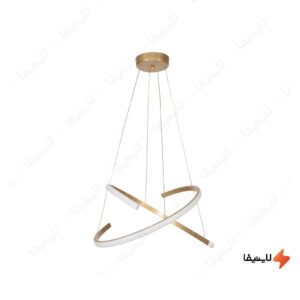 لوستر-مدرن-2-شعله-چشمه-نور-مدل-L63842H