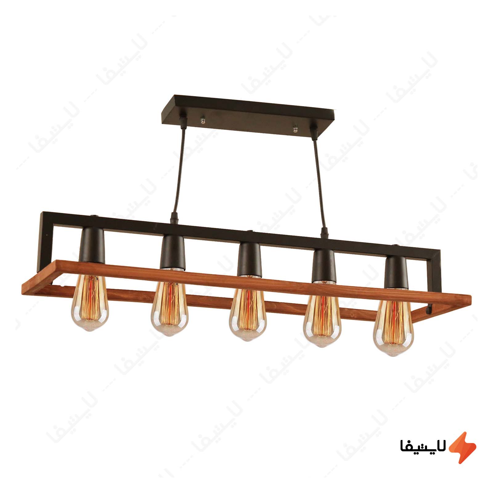 لوستر مدرن 5 شعله چشمه نور مدل A1336/5 لوستر-مدرن-5-شعله-چشمه-نور-مدل-A13365