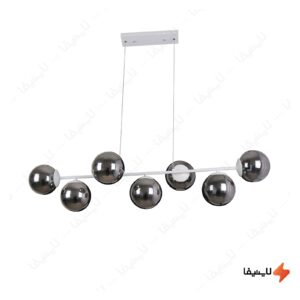 لوستر-مدرن-7-شعله-چشمه-نور-کد-12307WT
