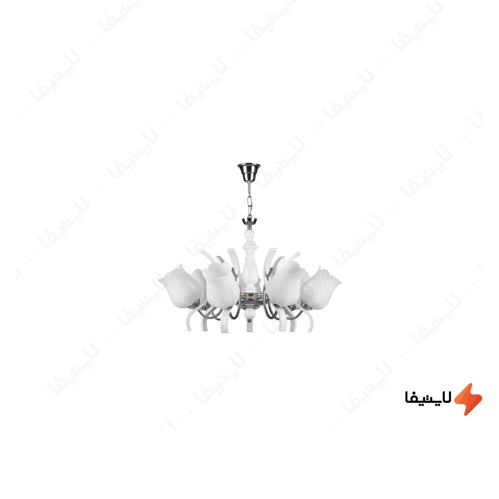 لوستر چشمه نور هفت شعله کد A808/7 لوستر-چشمه-نور-هفت-شعله-کد-A8087