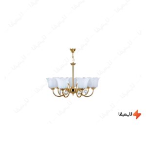لوستر-چشمه-نور-۷-شعله-کد-A8567-O