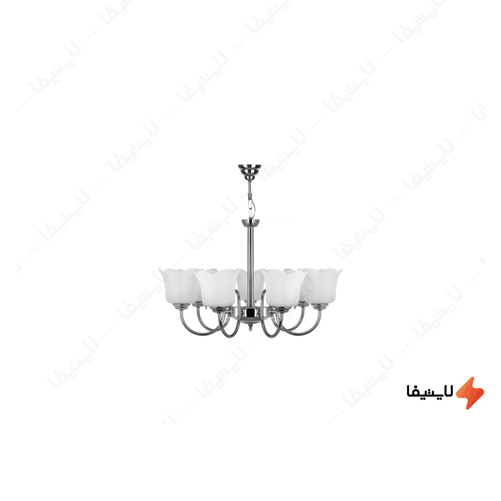 لوستر چشمه نور ۷ شعله کد A856/7 لوستر-چشمه-نور-۷-شعله-کد-A8567