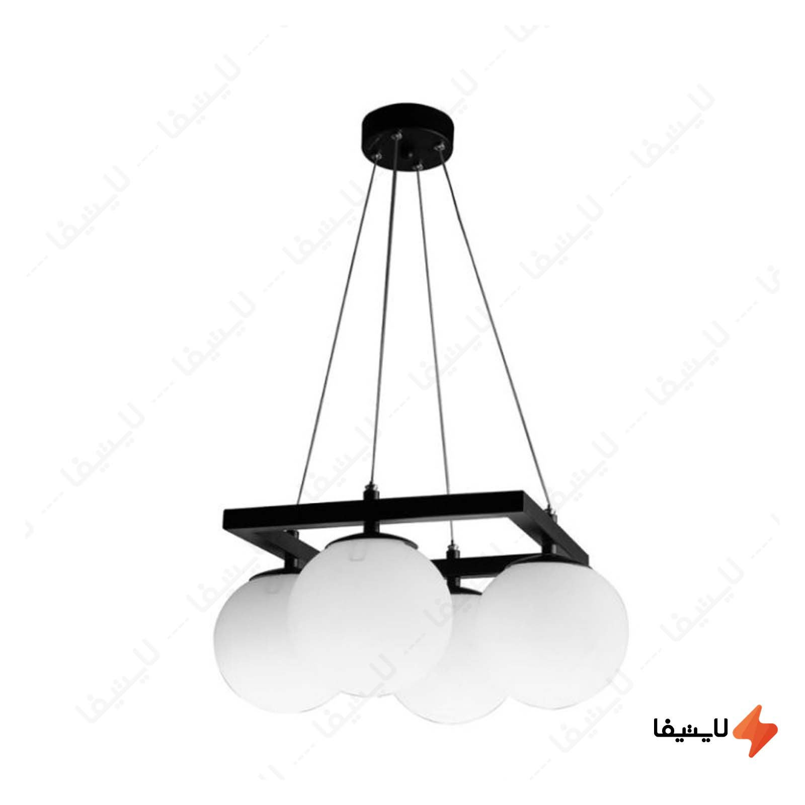 لوستر چهار شعله مولکولی چشمه نور مد لوستر-چهار-شعله-مولکولی-چشمه-نور-مدل-A12524