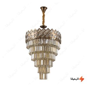 لوستر-کریستالی-12-شعله-چشمه-نور-مدل-N266055