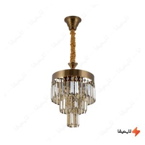 لوستر-کریستالی-4-شعله-چشمه-نور-مدل-N2662-25