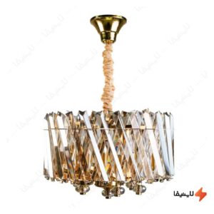 لوستر-کریستالی-6-شعله-چشمه-نور-مدل-N267240