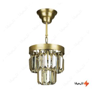 لوستر-کریستالی-تک-شعله-چشمه-نور-مدل-S361420-AO