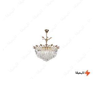 لوستر-کریستالی-چشمه-نور-۱۲-شعله-کد-H662070