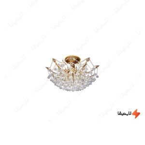 لوستر-کریستالی-چشمه-نور-۱۵-شعله-کد-H264610