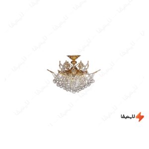 لوستر-کریستالی-۹-شعله-چشمه-نور-کد-۲۶۴۷۶