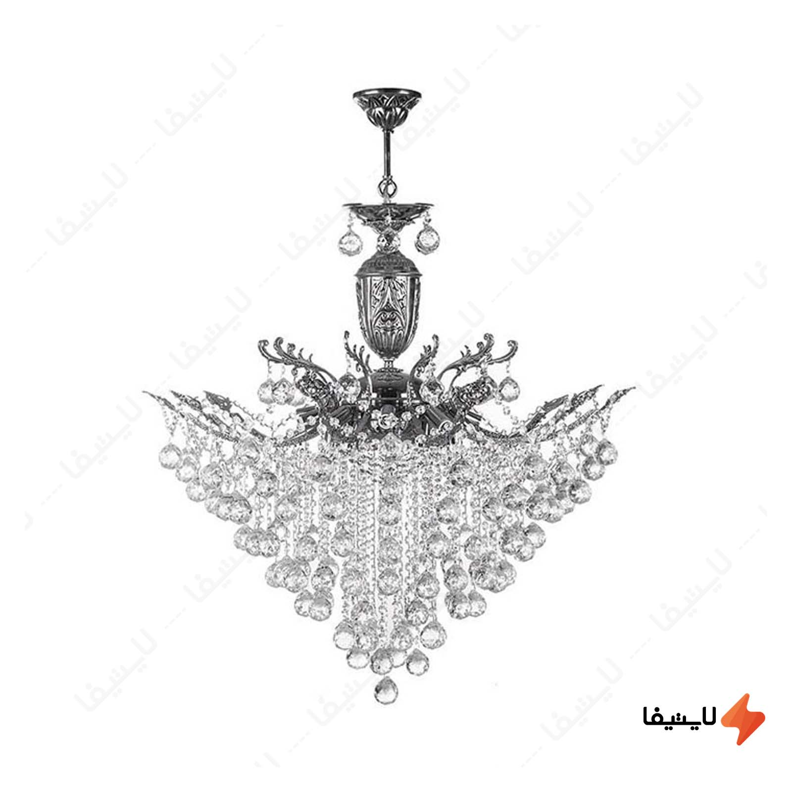 لوستر ۱۵ شعله چشمه نور کد H6646/10 لوستر-۱۵-شعله-چشمه-نور-کد-H664610