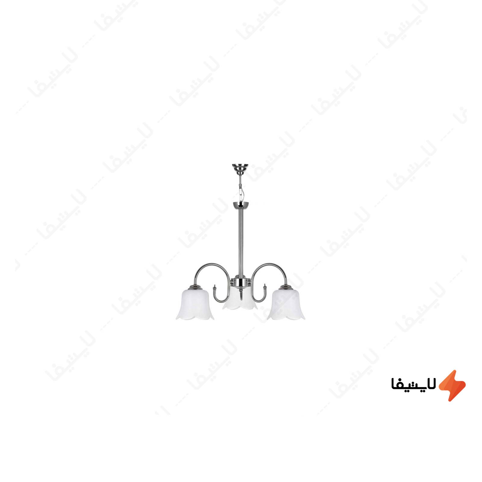 لوستر ۳ شعله چشمه نور کد ۸۰۹/۳ لوستر-۳-شعله-چشمه-نور-کد-8093