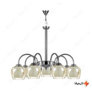 لوستر-۷-شعله-چشمه-نور-کد-A8177