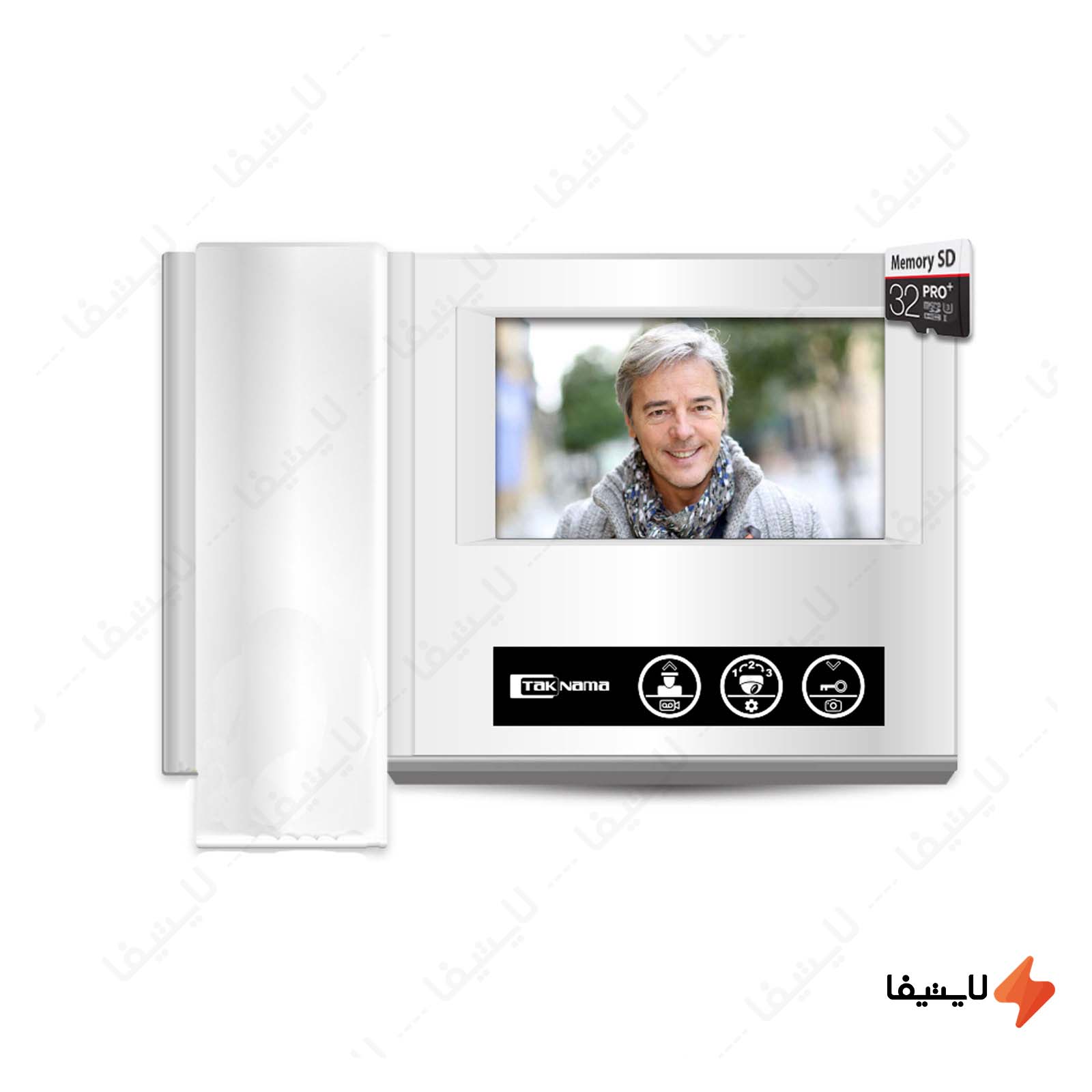 مانیتور رنگی دیجیتال حافظه دار تک ن مانیتور-آیفون-تصویری-حافظه-دار-تکنما-مدل-VDP-D43M