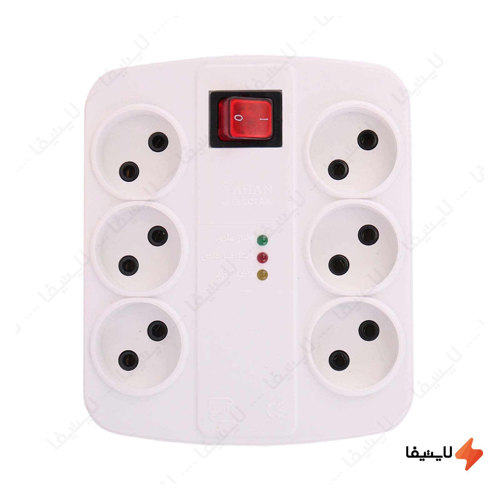 محافظ 6 خانه فریز جهان الکتریک محافظ-6-خانه-صوتی-و-تصویری-جهان-الکتریک-با-کابل-1