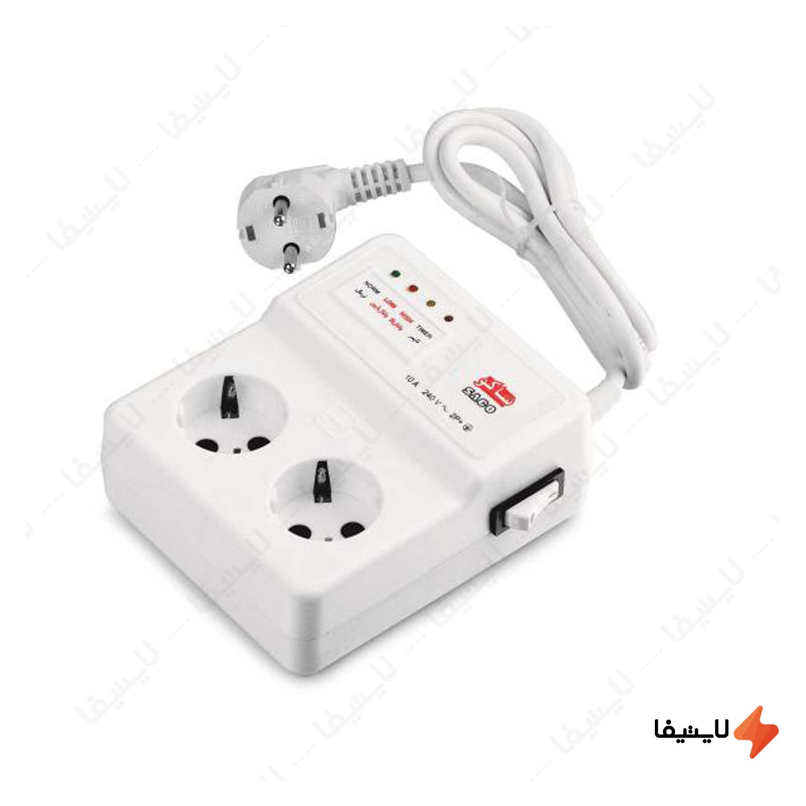 محافظ برق 2 خانه یخچال و فریزر ساکو 2 محافظ-برق-2-خانه-یخچال-و-فریزر-ساکو-22205-کابل-5-متری