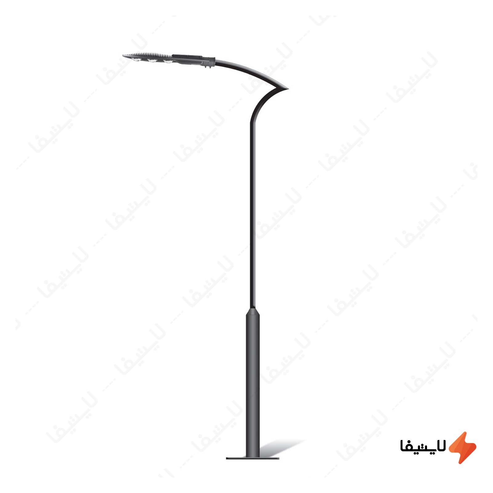 پایه ایستاده چراغ خیابانی شعاع مدل پایه-ایستاده-چراغ-خیابانی-100وات-شعاع-مدل-SH-ST7141-همراه-پایه-و-بولت