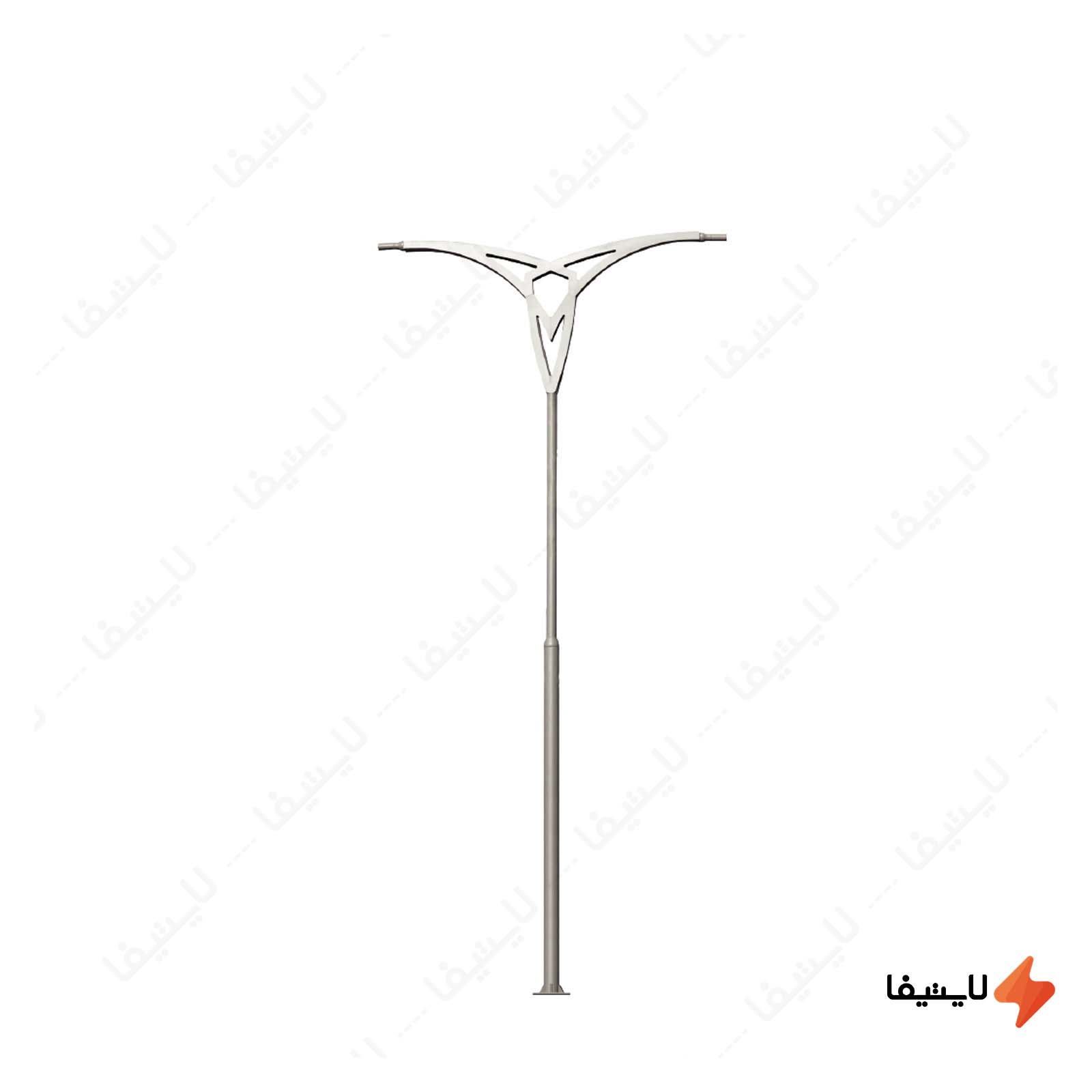 پایه ایستاده چراغ خیابانی دو شعله ش پایه-ایستاده-چراغ-خیابانی-دو-شعله-شعاع-مدل-SH-AR9762