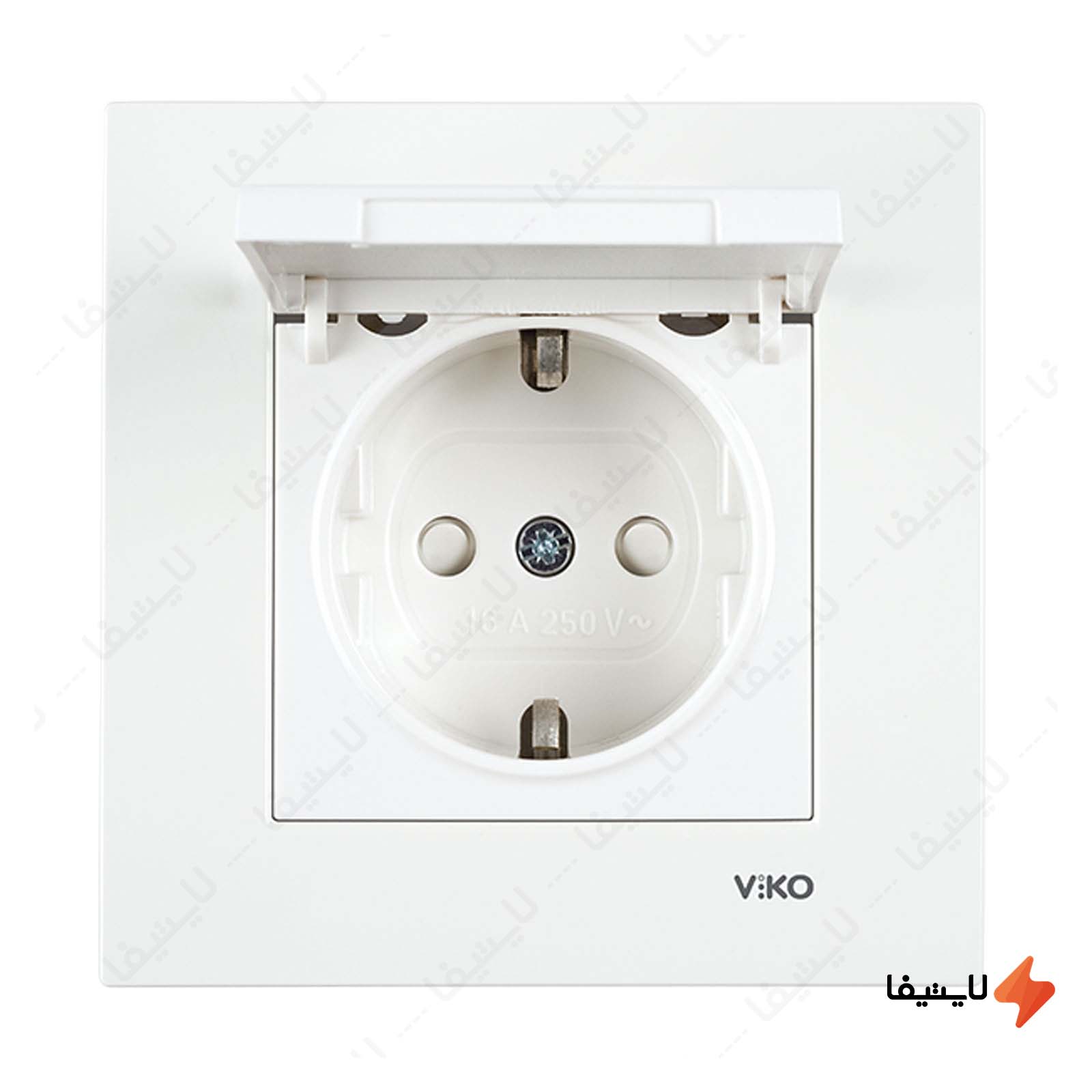 پریز ارت دار توکار ویکو مدل کاره پریز-ارت-دار-توکار-دربدار-با-محافظ-کودک-ویکو-مدل-کاره