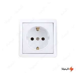 پریز-ارت‌دار-روکار-پارت-الکتریک-مدل-شهاب-4052-با-مغزی-پلی-کربنات