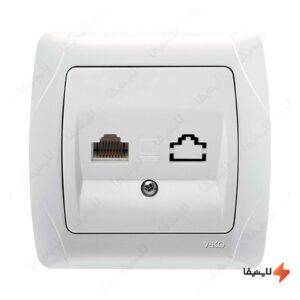 پریز-تلفن-تک-سوکت-ویکو-مدل-کارمن