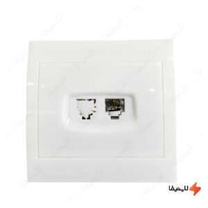 پریز-تلفن-تک-پورت-خیام-الکتریک-مدل-آریانا